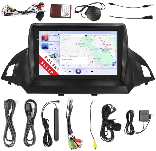 NAWIGACJA RADIO 2DIN ANDROID FORD KUGA MK2 ESCAPE 6/128 GB DSP CARPLAY LTE
