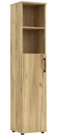 regal-biurowy-witryna-s19-dab-craft-z-drzwiczkami-lewostronny-185x40x38-cm