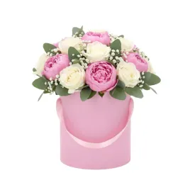 rozowy-okragly-flower-box-pudelko-prezentowe-na-kwiaty-z-pokrywka-o-12-cm