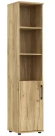regal-biurowy-s17-dab-craft-z-drzwiczkami-185x40x38-cm-lewostronny