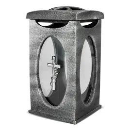 znicz-kapliczka-z-zywicy-29-cm-srebrny-stella-znicz-ekskluzywny