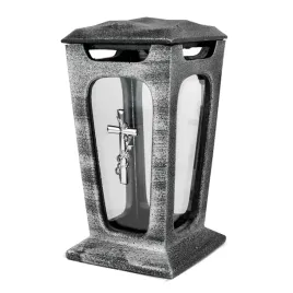 znicz-kapliczka-z-zywicy-29-cm-srebrny-faro-znicz-ekskluzywny