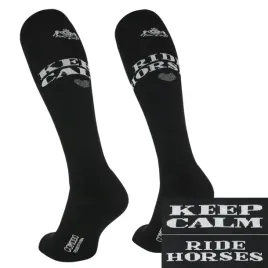 skarpetki-jezdzieckie-mondo-calza-haythere-keep-calm-czarne-m-39-42