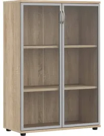 regal-biurowy-z-witryna-s35-dab-sonoma-115x80x38-cm-szklo-aluminiowa-ramka