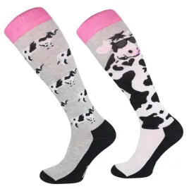 skarpetki-jezdzieckie-mondo-calza-cow-szare-rozowe-s-35-38
