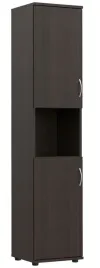 regal-biurowy-s27-kasztan-wenge-z-drzwiami-lewostronnymi-185x40x38-cm