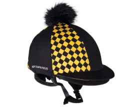 czapeczka-na-kask-toczek-jezdziecki-qhp-omaha-czarna-zolta
