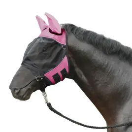 moskitiera-z-uszami-i-nosem-busse-fly-cover-pro-czarna-rozowa-pony
