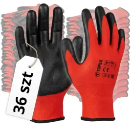 36x-rekawice-rekawiczki-robocze-pokryte-lateksem-mocne-r-9-topex