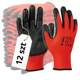 12x-rekawice-rekawiczki-robocze-pokryte-lateksem-mocne-r-9-topex