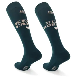 skarpetki-jezdzieckie-mondo-calza-haythere-keep-calm-ciemnozielone-s-35-38