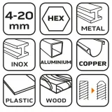 fazownik-4-20-mm-hex-neo-tools-zastosowanie-do-metalu