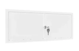 drzwiczki-rewizyjne-dwuskrzydlowe-100x40cm-biale-metal-malowane-z-kluczem