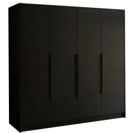 szafa-czarna-200-cm-lesto-wysoka-uchylna-z-polkami-do-sypialni