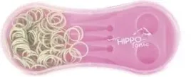 szczotka-hippo-tonic-zestaw-grzebien-z-gumkami-rozowa