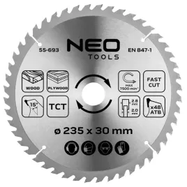 tarcza-do-pilarki-widiowa-235-x-30-mm-48-zebow-do-drewna-neo-tools