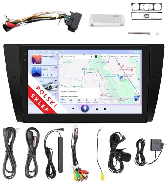radio-2din-nawigacja-android-bmw-3-e90-e91-e93-e93-4-64-gb-carplay-dsp-lte-pilot-w-zestawie-nie