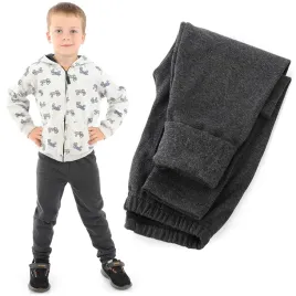 ocieplane-elastyczne-legginsy-chlopiece-bawelniane-spodnie-grafitowe-146