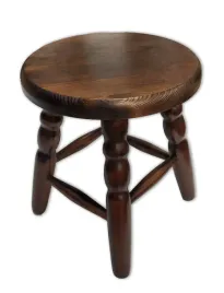 taboret-sosnowy-stolek-kuchenny-maly-okragly-kol-orzech