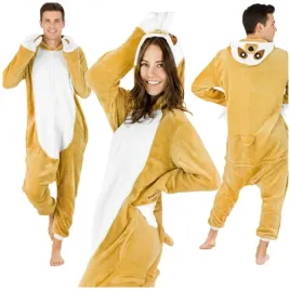 pizama-dres-onesie-kombinezon-kigurumi-leniwiec-zapinana-zamek-ciepla-m