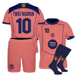 stroj-pilkarski-barcelona-pomaranczowa-getry-wlasny-nadruk-rozmiar-152