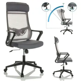 krzeslo-fotel-biurowy-obrotowy-hjh-office-nekeo-szary