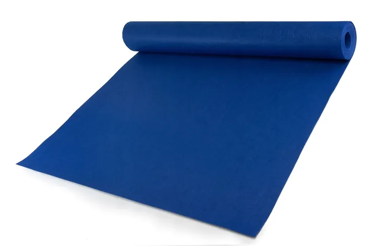 Filc dekoracyjny Gruby na Metry Sztywny Niebieski 3mm 50x150cm 400g/m Rolka