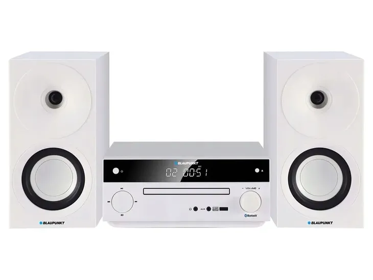 Mikrowieża BLAUPUNKT MS30.2BT 50W CD BT AUX USB Biały