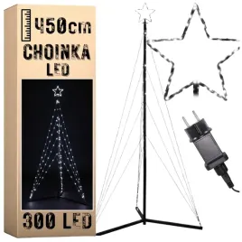 choinka-swiatelka-300-led-450cm-dekoracja-na-swieta-stelaz-ip44-barwa-zimna