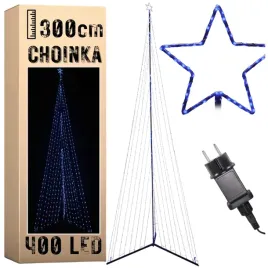 choinka-oswietlenie-400led-300cm-na-stelazu-swiateczne-barwa-niebieska-ip44