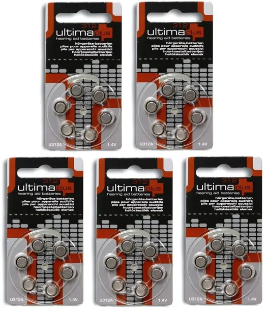 BATERIE ULTIMA PLUS 312 DO APARATÓW SŁUCHOWYCH 30 sztuk