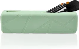 silikonowe-etui-na-pedzle-do-makijazu-zielone-magnetyczne-zapiecie