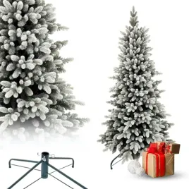 choinka-sztuczna-swierk-polarny-slim-220cm-osniezona-gesta-waska-szron-pe