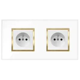 gniazdko-gniazdo-podwojne-biale-zlote-szklane-z-bolcem-ramka-szklana-quadra