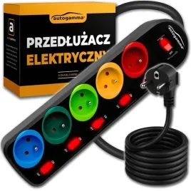 listwa-zasilajaca-przedluzacz-sieciowy-5-gniazd-uziemienie-wlacznik-2m