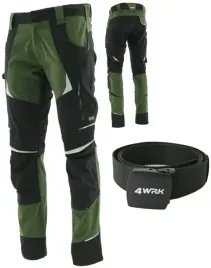 elastyczne-spodnie-robocze-stretch-spandex-bhp-khaki-pasek-cottonflex-50