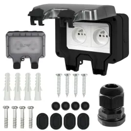 podwojne-gniazdo-zewnetrzne-elektryczne-ogrodowe-wodoszczelne-230v-ip66