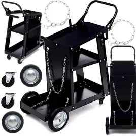 wozek-spawalniczy-do-spawarek-z-polka-na-butle-metalowe-kolka-pod-migomat