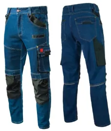 spodnie-robocze-jeans-stretch-elastyczne-mocne-duzo-kieszeni