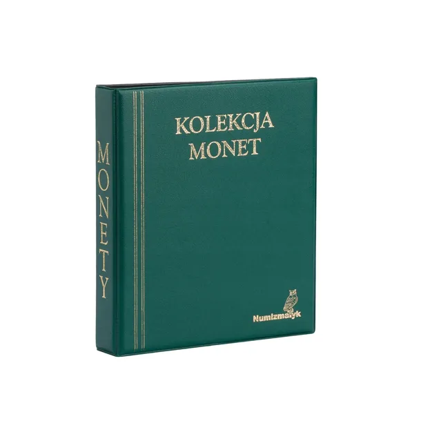 KLASER NA MONETY ALBUM NA 350 MONET MAŁE MONETY 2 zł 5 zł OB ZIELONY KOLOR