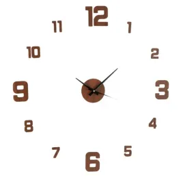 zegar-scienny-3d-teti-naklejany-brazowy-50-cm-nowoczesny