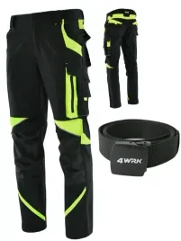 spodnie-robocze-elastyczne-odblaskowe-neoflex-stretch-spandex-pasek-gratis