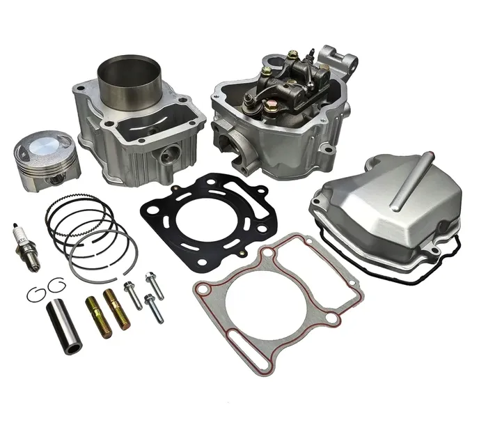 CYLINDER KPL. ATV 250 (67MM) + GŁOWICA UZBROJONA + POKRYWA ZAWORÓW - CIECZ