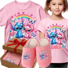 zestaw-koszulka-pantofle-imie-stich-stitch-sticz-angel-prezent-urodziny