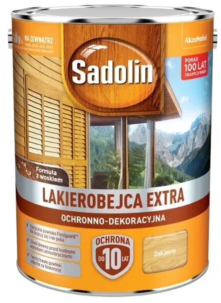 sadolin-extra-lakierobejca-dab-jasny-5l-stan-nowy