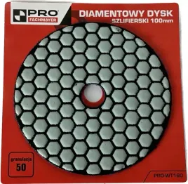 diamentowy-dysk-szlifierski-100mm-z-rzepem-granulacja-50-pro-wt160