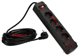 przedluzacz-listwa-zasilajaca-sieciowa-4-gniazda-230v-5m-4x-usb-a-ladowarka