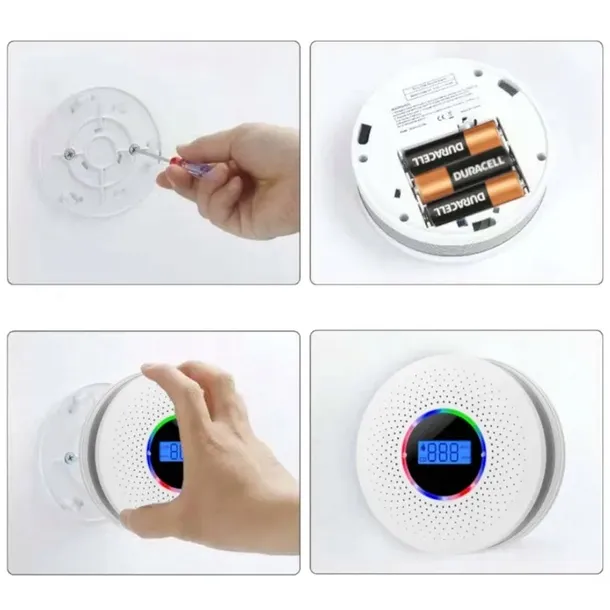 czujnik-czadu-i-dymu-2w1-detektor-tlenku-wegla-lcd-certyfikowany-alarm-x-2-stan-nowy-marka-bez-marki