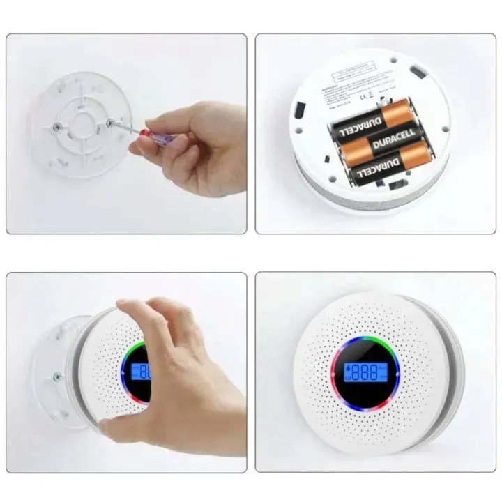 czujnik-czadu-i-dymu-2w1-detektor-tlenku-wegla-lcd-certyfikowany-alarm-x-2-stan-nowy