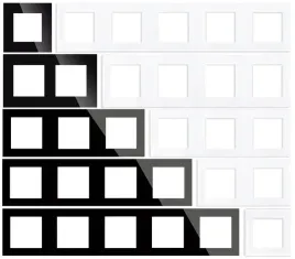 ramka-szklana-panel-flex-potrojna-3f-szklana-do-wlacznikow-kontaktow-czarny